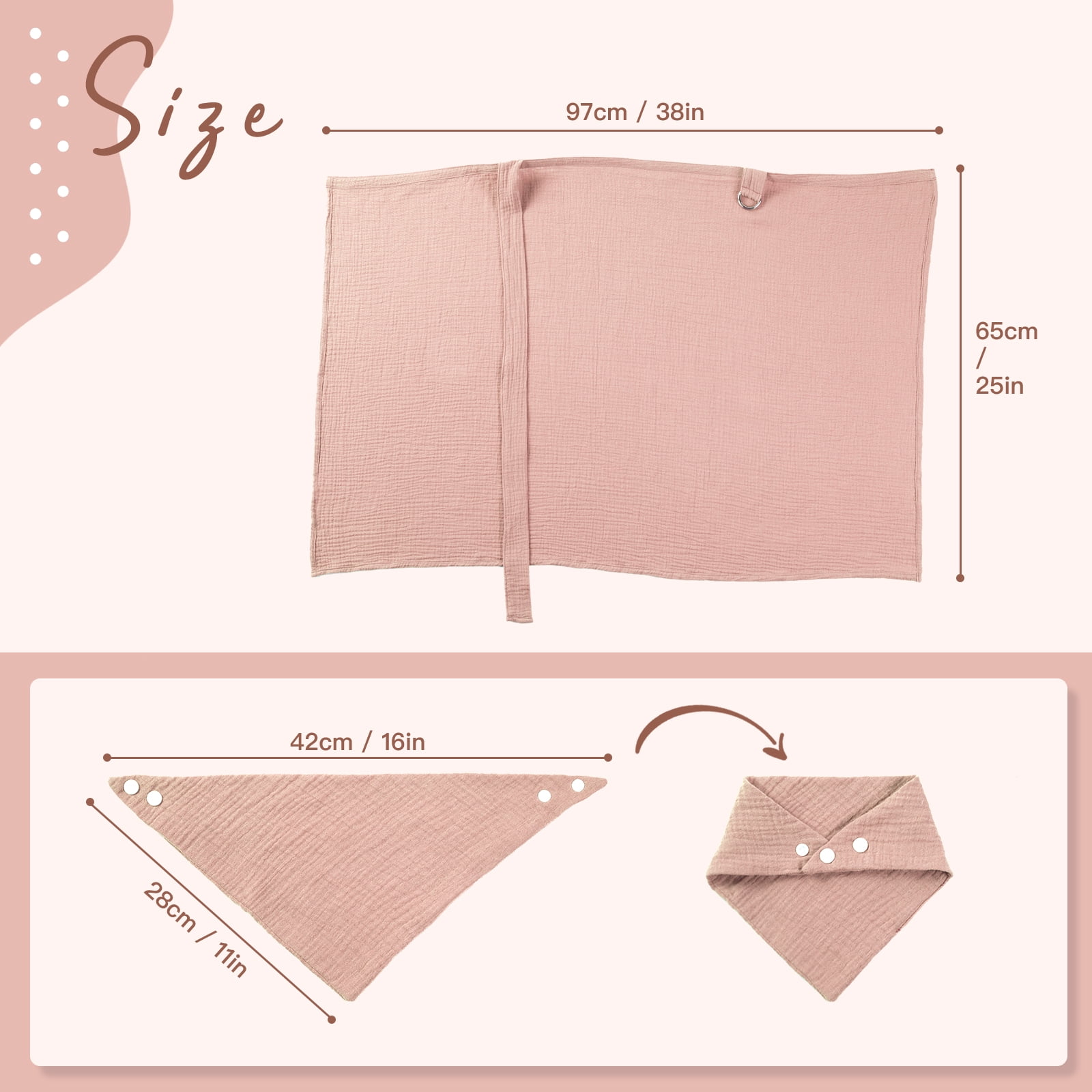 Nursing Cover for Baby Breastfeeding,Breathable Cover with Rigid Hoop for Mother Nursing Apron
