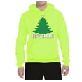 thumbnail image 2 of Lets Get Lit Xmas Tree Ugly Christmas Sweater Unisex Graphic Hoodie Sweatshirt, Safety Green, 3XL, 2 of 3