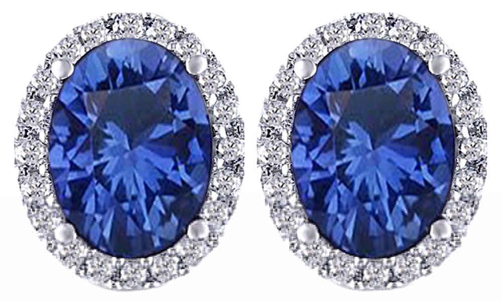 Fake sapphire earrings Clearance