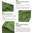 thumbnail image 5 of TRGPSG Cargo Pants Women, Parachute Pants for Women Casual Pants Y2K Pants Grunge Clothes with Multi Pockets,Armygreen Size 14, 5 of 6