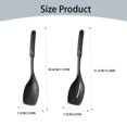 thumbnail image 3 of Silicone Cooking Spoon W Measuring Marks Flat And Shard Edge For Cooking Serving Scraping And Sooping High Heat And Non Stick,1*Multi-Purpose Shovel Spoon Drain Shovel Clearance, 3 of 9