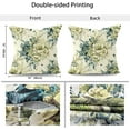 thumbnail image 6 of Floral Pillow Covers Set of 2 Green Yellow Beige Peony Throw Pillow Cover Soft Vintage Botanical Accent Flower Decorative Couch Cushion Cover for Bed Living Room Chair Sofa Pillow Cases 16x16 Inch, 6 of 6