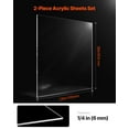 thumbnail image 2 of VEVOR 2-Pack Plexiglass Acrylic Sheets 24 x 36 Inch Plastic Sheets 1/4 Inch Thick, 2 of 9