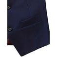 thumbnail image 4 of 4pcs Boy's Gentleman Suit, Suit Jacket Long Sleeve Plain Color Shirt & Pants & Vest & Tie, Spring And Autumn Boys Preppy Style Vest Set For Competition Performance Wedding Banquet Dress, 4 of 5