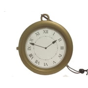 MYPARTYSHIRT Gold Clock Necklace Flavor Flav 8" Jumbo Rapper Hip Hop Alice In Wonderland