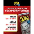 thumbnail image 4 of Flex Tape Max Waterproof Tape - Thick Rubberized Seal - 8 in x 25 ft, Black, 4 of 5