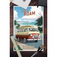 thumbnail image 3 of Carlsbad, California, Camper Van Coastal (12x18 Wall Art Poster, Room Decor), 3 of 3