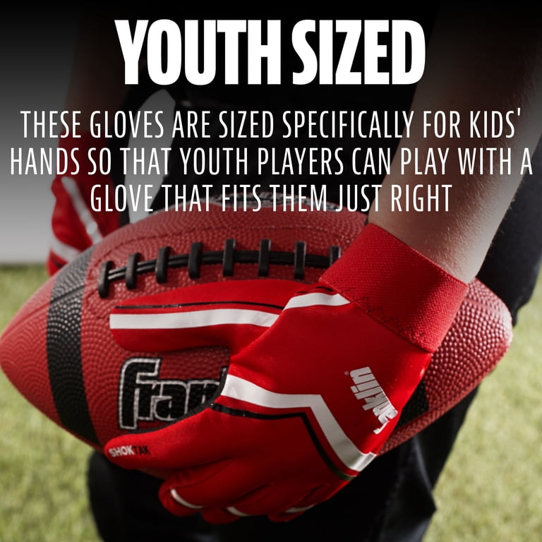 Franklin Sports Shoktak Youth Football Receiver Gloves photo 2