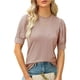 thumbnail image 1 of Blusa Manga Corta Abullonada Para Mujer Camiseta Ajustada, 1 of 6