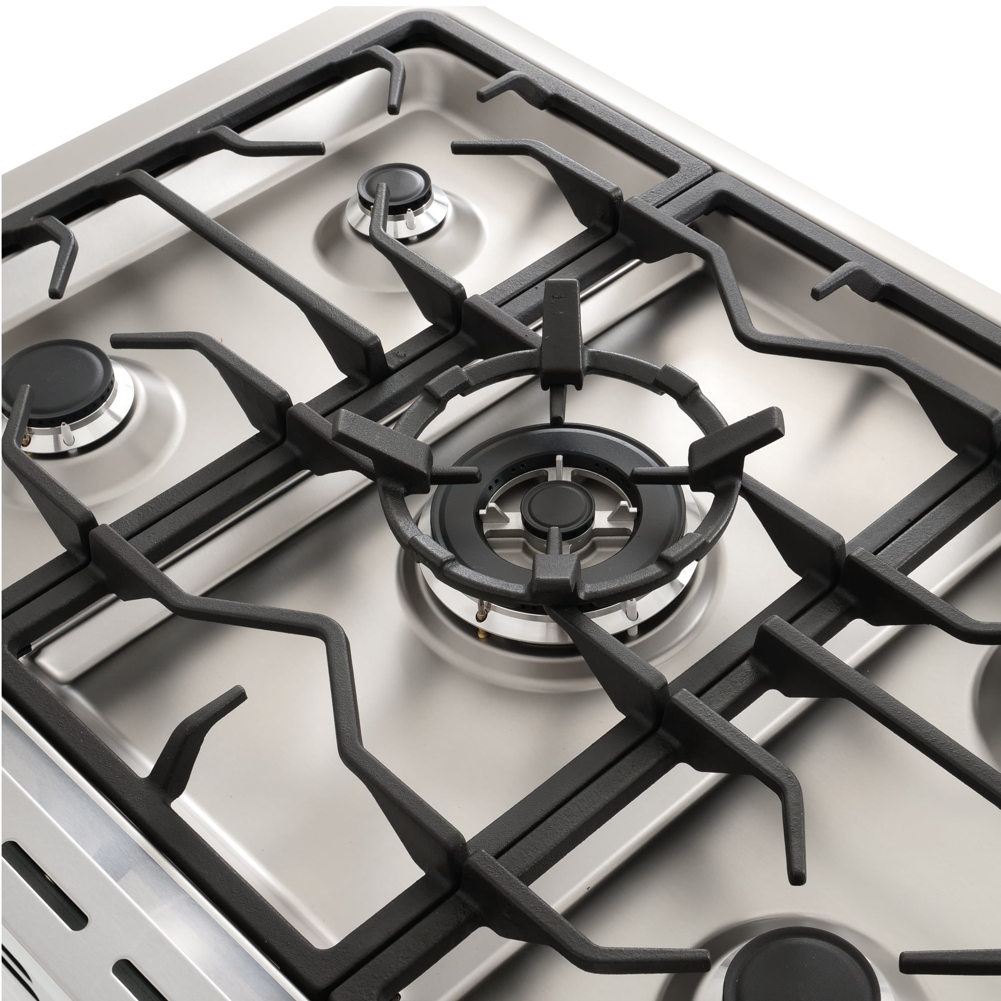 Cosmo 36 in. Nebula Collection 3.8 cu. ft. Gas Range, 5 Burners, Rapid Convection Oven, Cast Iron Grates in Stainless Steel