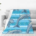 thumbnail image 1 of Balery Dolphin Manta de Felpa Suave y Acogedora – Cobija de Franela Aterciopelada para Cama, Lavable y Cálida para Sofá, Mascotas, Transpirable-40"x30", 1 of 7