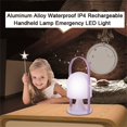 thumbnail image 4 of Lampe de Poche Rechargeable en Alliage d'Aluminium Étanche IP4 pour Camping Extérieur Urgence LED Interrupteur Tactile, 4 of 11