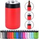 thumbnail image 1 of Enfriador de latas o botellas con aislamiento al vacío de doble pared de acero inoxidable 4 en 1 de 12 oz que mantiene la bebida fría durante horas - También se adapta a latas de 16 oz - Rojo con recu, 1 of 1