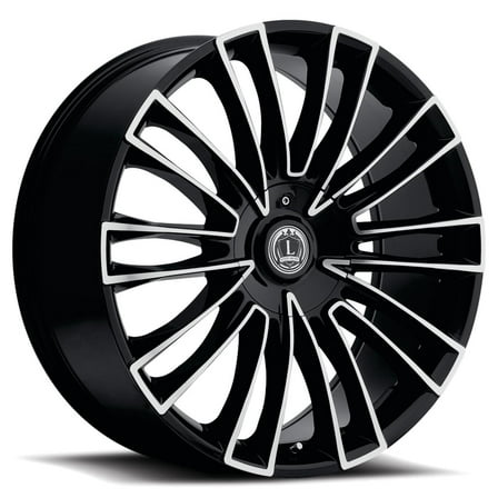 LUXXX Alloys Alloy Rims LUX3 22X8.5 5112/114.3  35 74.1 Gloss Black Machined Face