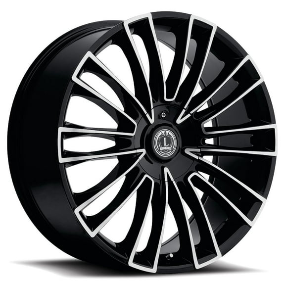 LUXXX Alloys Alloy Rims LUX3 22X8.5 5112/114.3 35 74.1 Gloss Black Machined Face