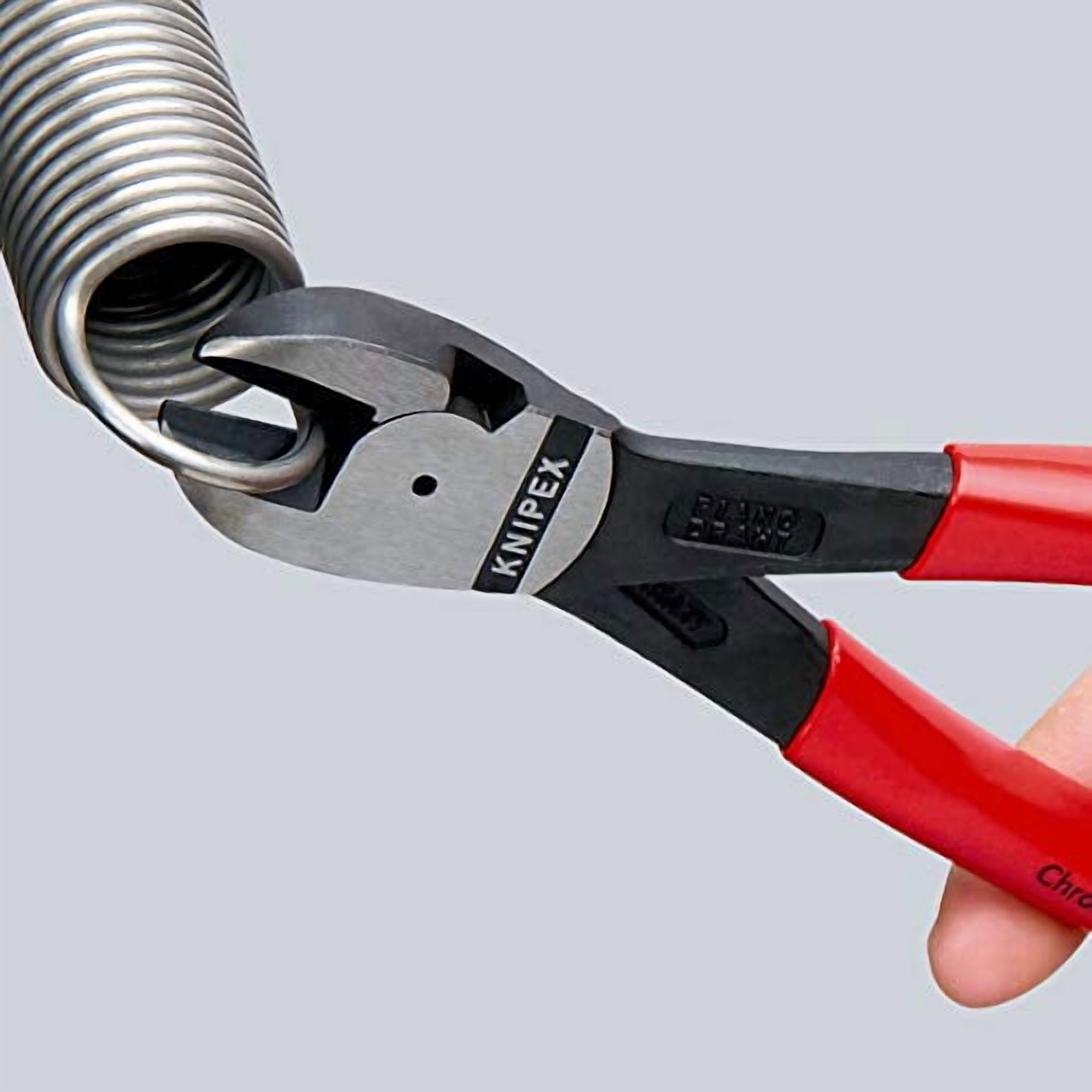 KNIPEX Tools - High Leverage Center Cutters (7491250), 10 inches,Red CA2
