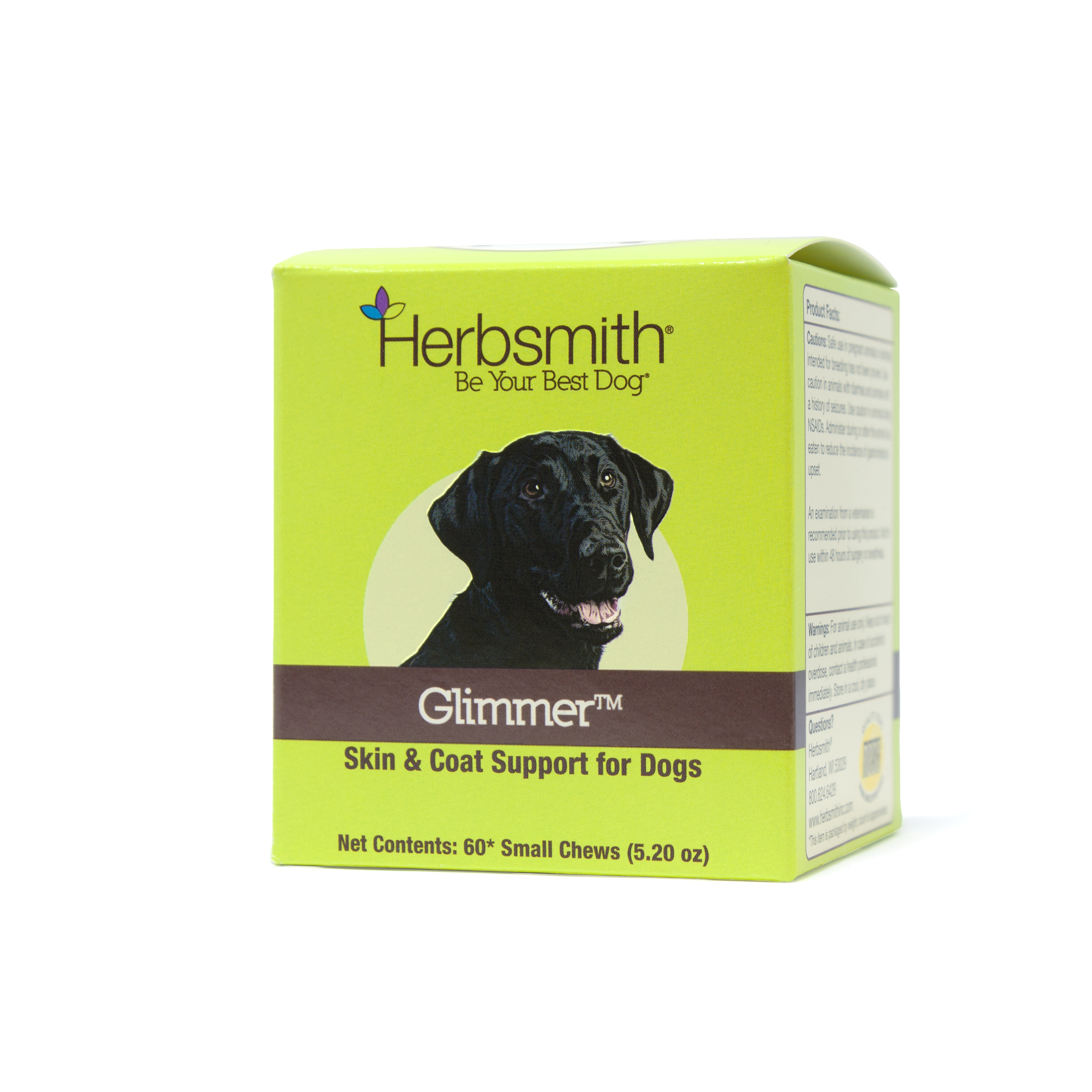 Herbsmith Glimmer Dog Healthy Skin and Coat + Dog Treatment for Dry