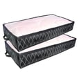 thumbnail image 5 of PCS Bolsas de almacenamiento debajo de la cama Bolsa de ropa plegable Contenedores de almacenamiento de gran capacidad de 75 L con ventana transparente Asas reforzadas Organizador con cremallera no te, 5 of 5