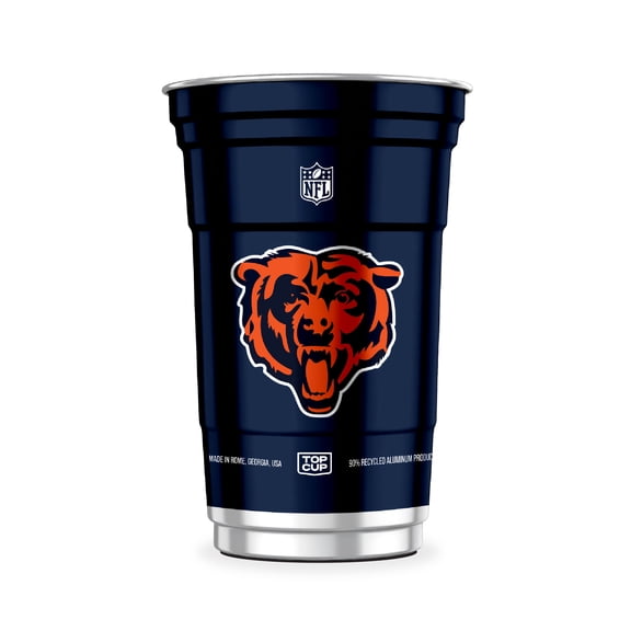 Top Cup NFL Chicago Bears Aluminum Party Cups, 20oz, 10 count