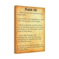 thumbnail image 2 of Scripture Walls Psalm 100 Gold Bible Chapter Canvas Christian Wall Art Ready to Hang, 2 of 15