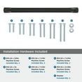thumbnail image 5 of Amerock Bellamy 12 inch (305mm) Center-to-Center Matte Black Appliance Pull, 5 of 7