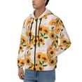 thumbnail image 3 of Honeii Sunflower 5 Print Hoodies for Men, Pullover & Full Zip, Breathable Zip up Hoodie, Sweatshirt-3X-Large, 3 of 5