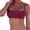 Wine red, variant on Gureui Women Unpadded Bikini Top Sexy Pure Color Swimwear Women Bathing Suit Women Swimming Top Monokini Crop Top New Only Top