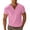 Pink, variant on KHONTS Men's Henley Collared Shirts Slim Fit Short Sleeve Fashion Tops Tee Basic Classic Summer V-Neck T Shirts Yellow XL