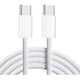 thumbnail image 1 of Cable Usb Tipo C 2 Metros 240w Trenzado Para Macbook Pro Air Blanco, 1 of 7