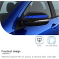 thumbnail image 4 of Yazoeia 4PCS Car Rear View Mirror Stickers, Waterproof Auto Side Rearview Mirrors Decal Stripes, Universal Anti-Collision Striped Automotive Warning Stripes for Most Vehicles (Blue) CJC912-114730, 4 of 6