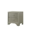 thumbnail image 2 of Miekor Furniture 1pc Modern Glam Style Champagne Finish Two Drawer Nightstand Embossed Crocodile Pattern B5A8203, 2 of 9