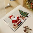 thumbnail image 6 of ToyKingdee Christmas Kitchen Rugs Bathroom Rug Non-Slip Red Door Mat Rugs for Entryway Indoor, Small Washable Throw Soft Bath Mat, Holiday Decor Untra-Thin Carpet, 6 of 6