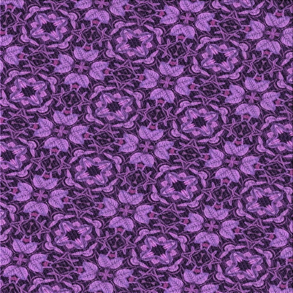 Ahgly Company Machine Washable Indoor Square Transitional Purple Iris Purple Area Rugs, 4' Square
