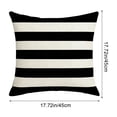 thumbnail image 4 of Yhmxh Outdoor Waterproof Throw Pillow Covers, Fade Resistant Modern Pillow Covers, Decorative Striped Cushion Cases Cushion Covers for Patio Furniture Couch Balcony Garden Bench, 18x18 inch, 4 of 7