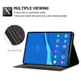 thumbnail image 4 of Dteck Folio Case for Lenovo Tab M10 FHD Plus 10.3 inch TB-X606F, Slim Fit Book Cover Design Multi-Angle Stand PU Leather Case Cover, Black, 4 of 5