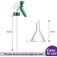 thumbnail image 2 of 12 Pieces Colorful Trigger Sprayer Stream Mist Bottle Nozzle Spray Bottle Top Replacement and 5 Pieces Clear Funnels for Cleaning Home Office, Fit Standard 28/400 Neck Bottles, 4 Colors, 2 of 7
