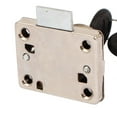 thumbnail image 5 of 15 x 21mm Dia Cylinder Head Square Plate Cupboard Security Drawer Lock w 2 Keys, 5 of 5