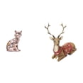 thumbnail image 1 of Figura de escritorio,Estatua de gato en estante,escritorio,oficina,decoración del hogar,Figuras de renos,Figuras de renos,estatua de alce,decoración para el hogar,Estatua de reno,adorno de, 1 of 8