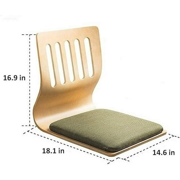 Game Chairs,Living Room Chair Japanese Legless Chair Bay Window Backrest Chair Lazy Chair Cushion,Floor Chair Lazy Sofa Game Meditation Floor Seating Floor Chairs with Back Support (Brown)