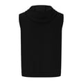 thumbnail image 3 of JIUKE Mens Tank Top Full Zip up Sleeveless Hoodies Drawstring Hooded T-Shirt Summer Casual Muscle Tee Shirts, 3 of 5