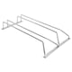 thumbnail image 1 of Estante para copas colgante, estante para copas de doble fila de acero inoxidable, estante de barra colgante de doble fila, resistente y resistente, 1 of 8
