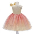thumbnail image 2 of Toddler Girl One Shoulder Dresses Baby Formal Party Wedding Flower Bowknot Dress 2-10T, 2 of 7