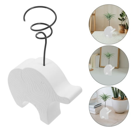Soimiss Resin Air Fern Display Stand Decor Air Plant Holder White 1Set Modern Home Decor