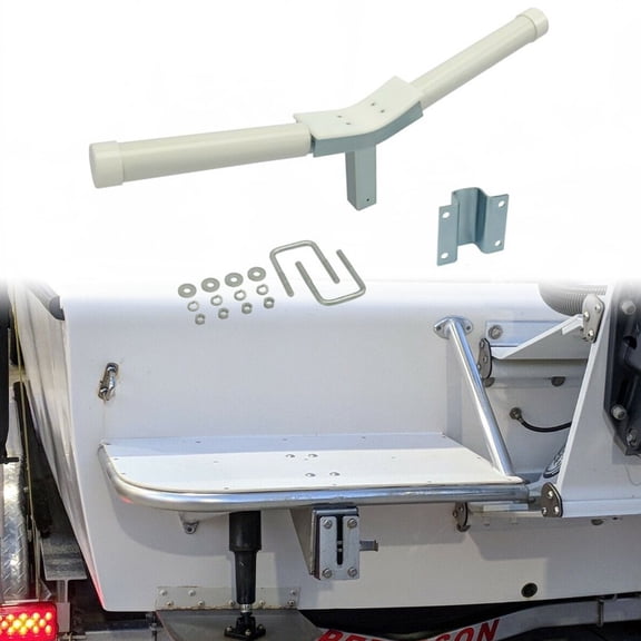 Kojem Front Boat Trailer V Guide Fits 3" x 3" Front Cross Member PVC Galvanized  Boat Trailer V Guides Bow Rest Centering Support Kit with Bracket & U-Bolts