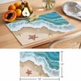 thumbnail image 6 of Summer Ocean Placemats Set of 6, Beach Spray Starfish Non-Slip Place Mats Washable Table Mats for Kitchen Dining Table Decorations Indoor/Outdoor, 6 of 9