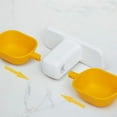 thumbnail image 3 of Pet Feeding and Water Bowl Set, Adjustable Overhead Dog Bowl, Cat Bowl, Suction Wall Pet Food Bowl, Yellow, 3 of 4