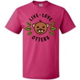 thumbnail image 3 of Inktastic Live Love Otters T-Shirt, 3 of 5