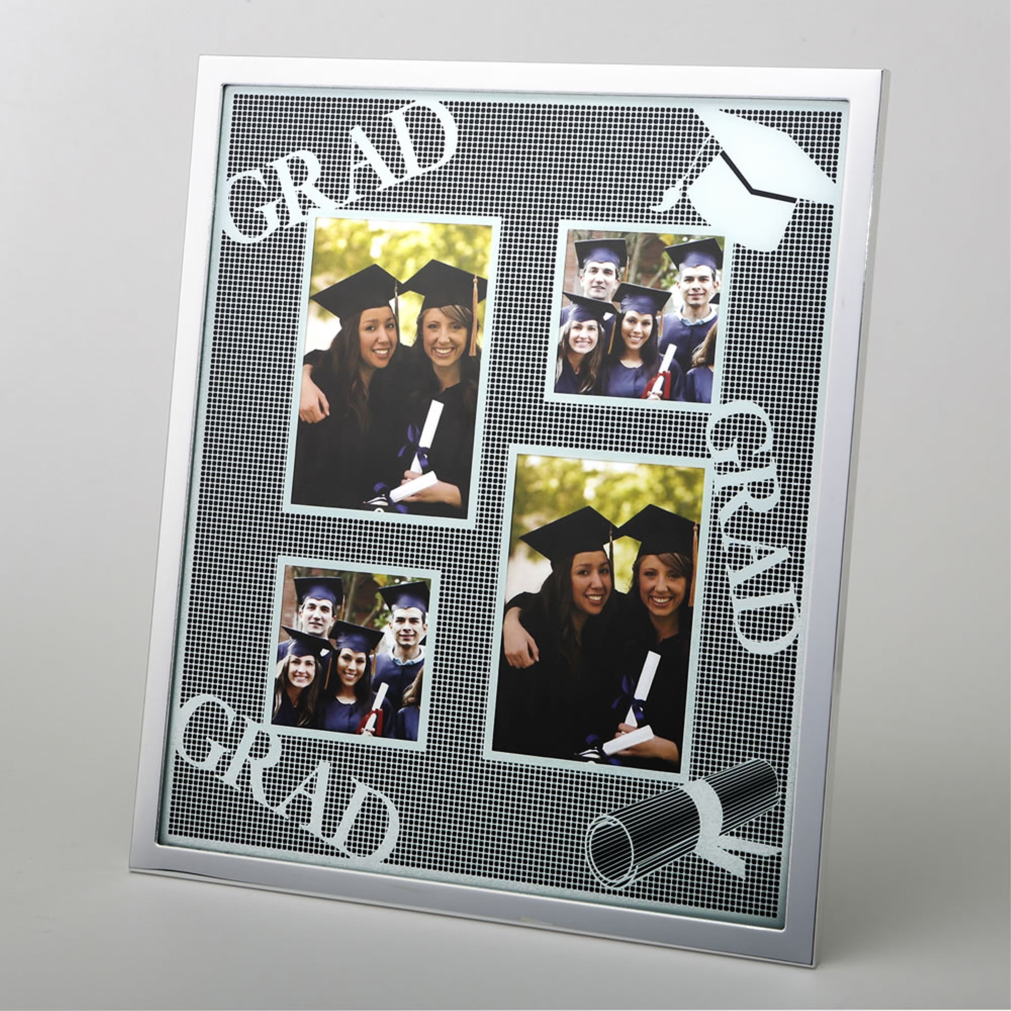 Graduation Collage Silver 4 Openings Grad frame Party Favor by