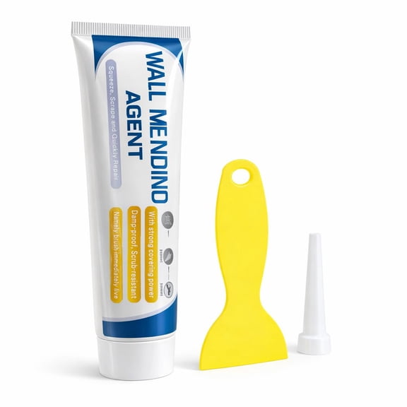 Efficient Drywall Repair Kit with Scraper, Wall Mending Paste for Holes & Cracks, Dry Patch Filler for Painted Surfaces Home Repair
