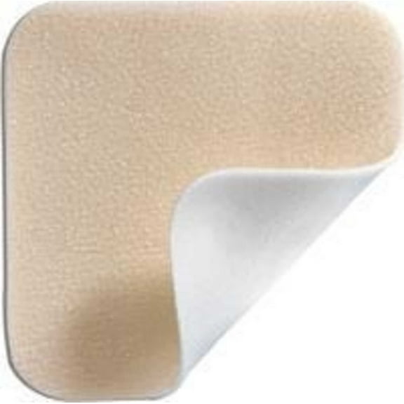 Molnlycke Mepilex Lite Self-Adherent Soft Silicone Bordered Thin Foam Dressing: 6" x 6", 5 Count